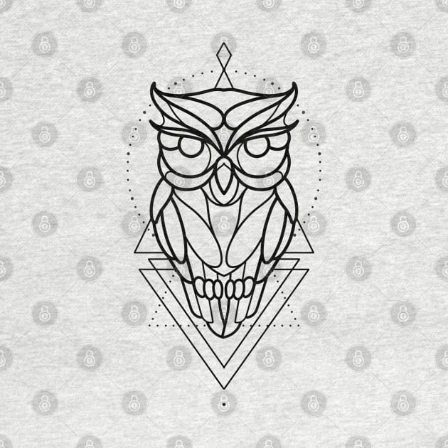 Linework owl design by Smurnov